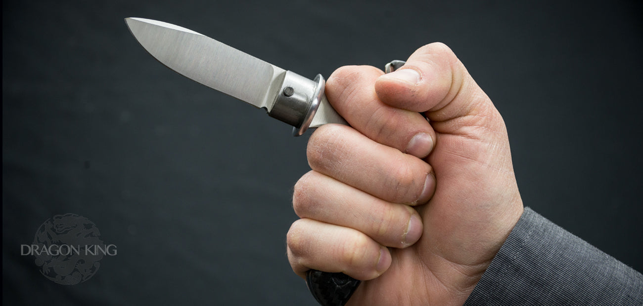 OSC-ii Carbon Fiber Cane Sword w/ Lockback Knife
