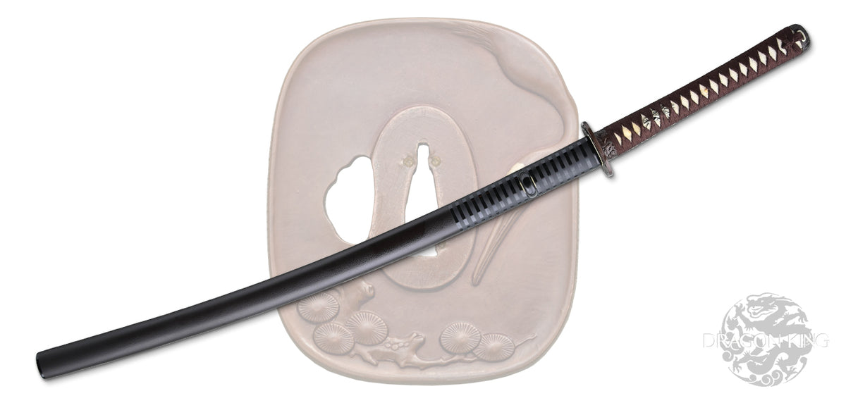 Pine Crane Katana - Brown Ito