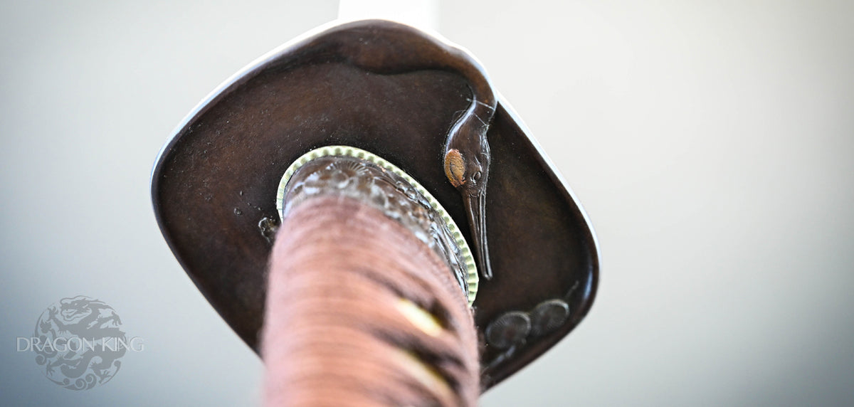Pine Crane Katana - Brown Ito