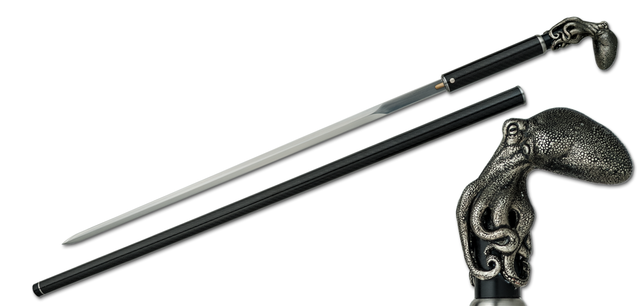 Octopus Carbon Fiber Cane Sword