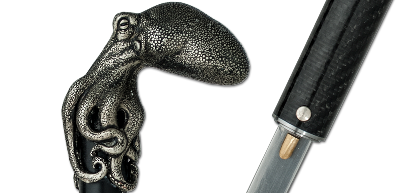 Octopus Carbon Fiber Cane Sword